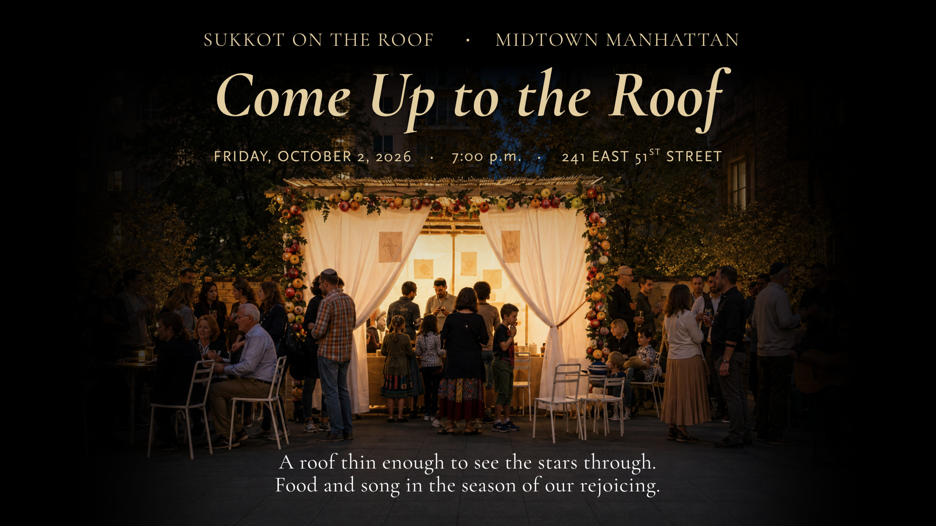 Erev Sukkot 2026 Branding 2
